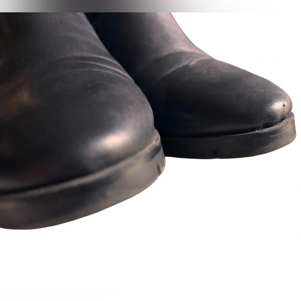 Simone Chain-Trim Leather Chelsea Boots size 7 - Picture 4 of 4